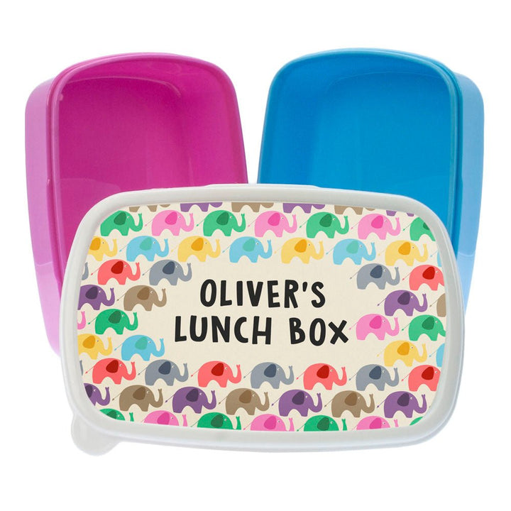 Patchwork Elephants Lunch Box