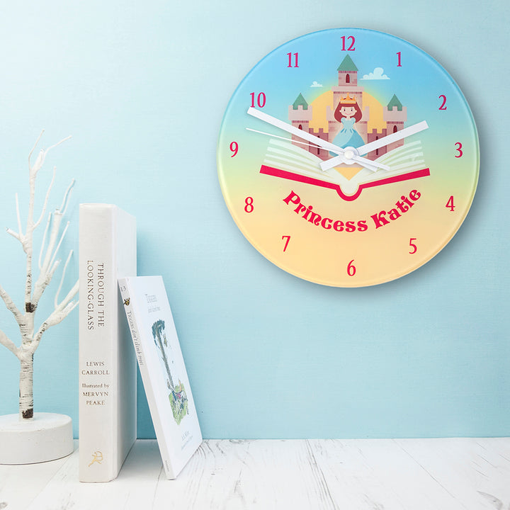 Storybook Princess Personalised Wall Clock