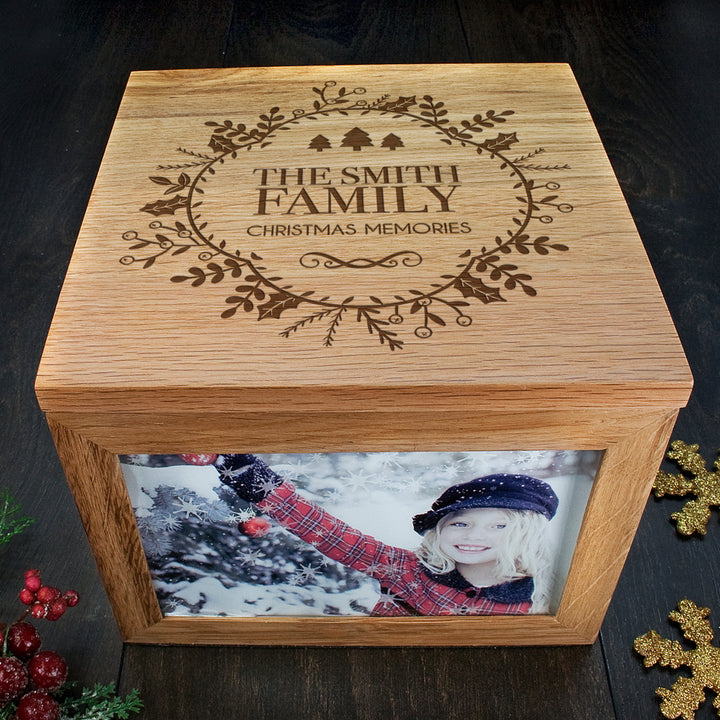 Personalised Christmas Memory Box Traditional Design