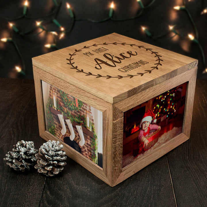 Personalised My First Christmas Memory Box