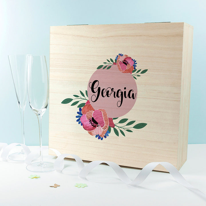 Personalised Blooming Flower Bridesmaid Box