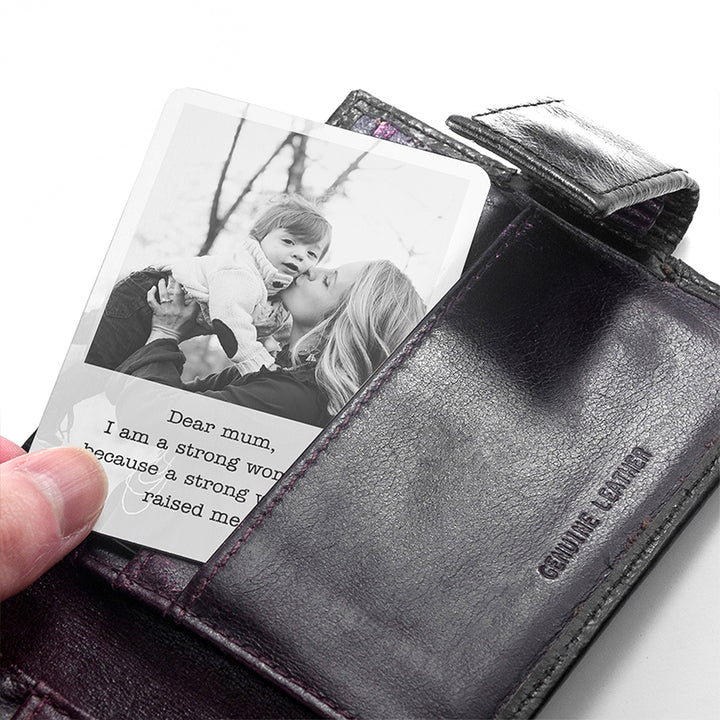 Personalised Mum's Photographic Wallet Keepsake