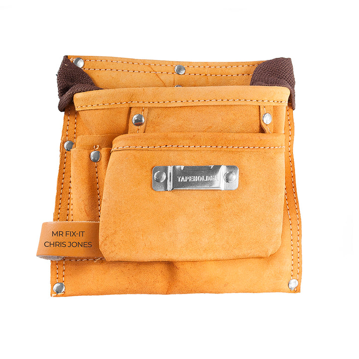 Personalised 6-pocket Leather Tool Belt