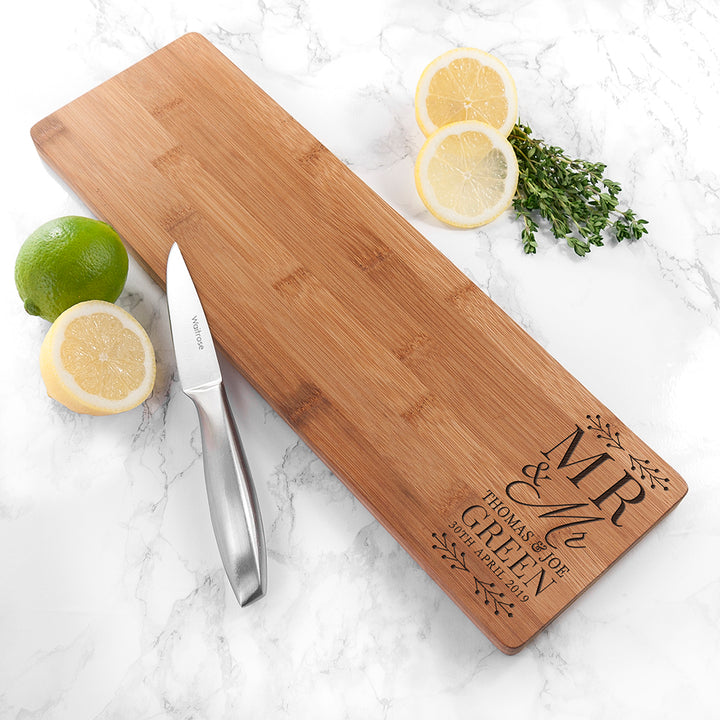 Personalised Mr and Mrs Serving Board