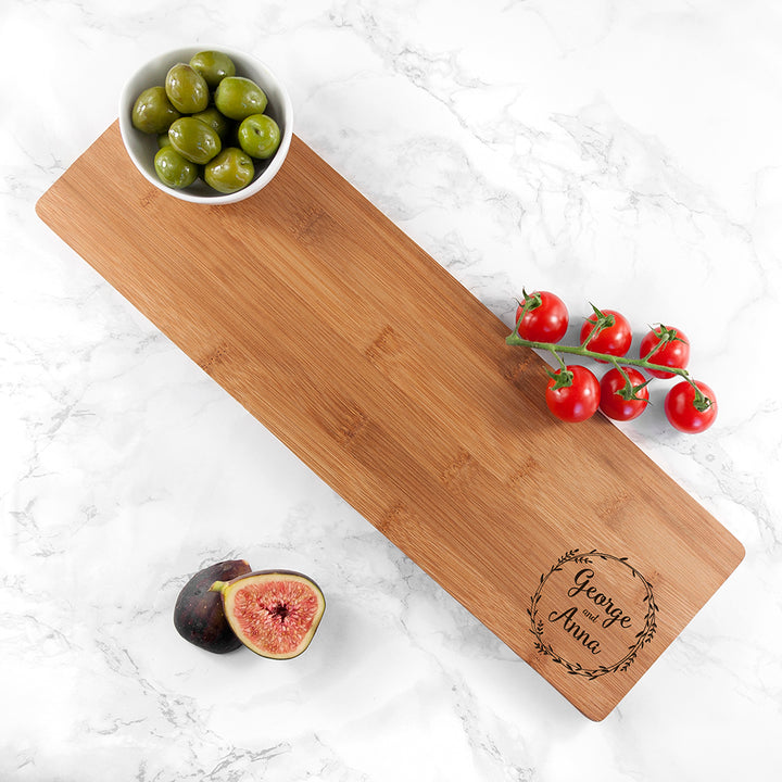 Personalised Couple's Wreath Serving Board