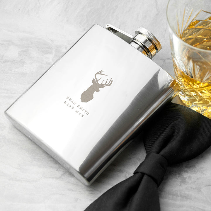 Stag 6oz Hip Flask