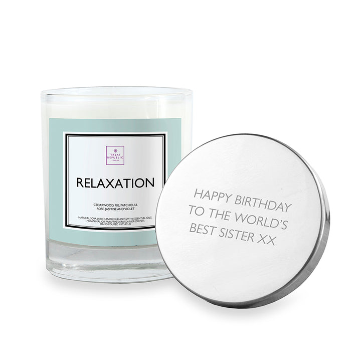 Treat Republic Personalised Relaxation Scented Candle