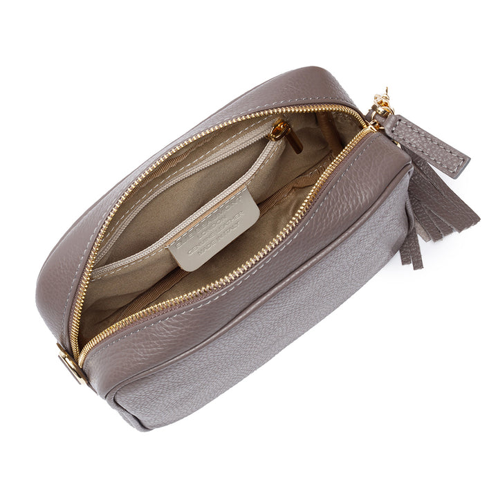 Personalised Elie Beaumont Grey Bag with Baroque Strap