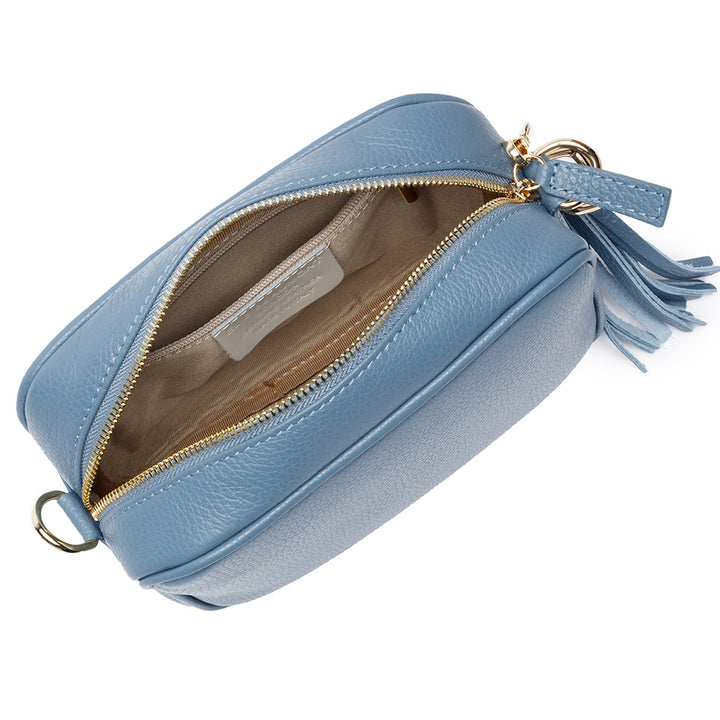 Personalised Elie Beaumont Light Blue with Rainbow Strap