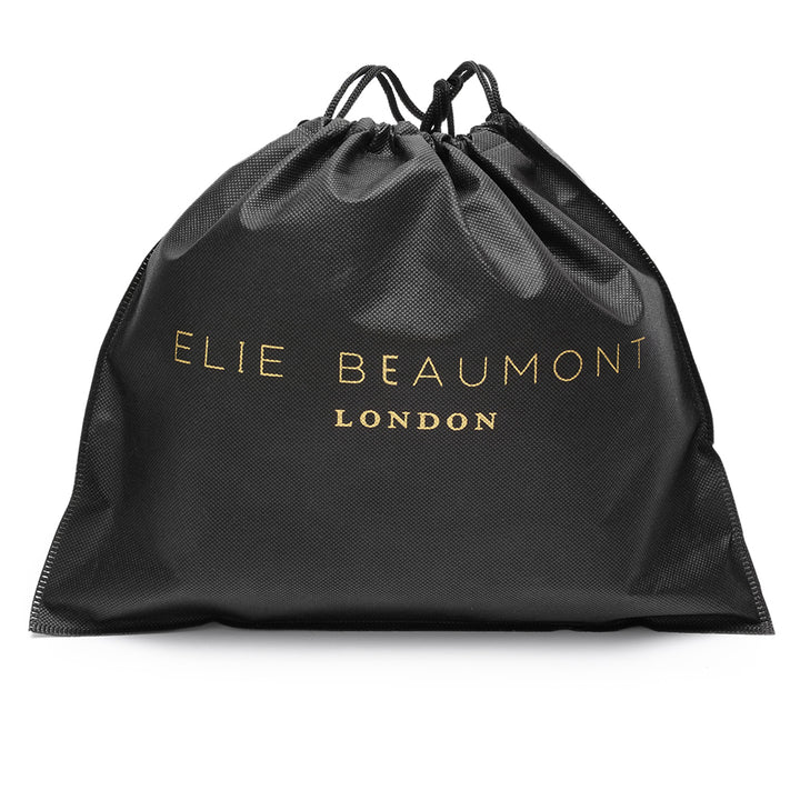 Personalised Elie Beaumont Mint Bag with Champagne Stripes Strap