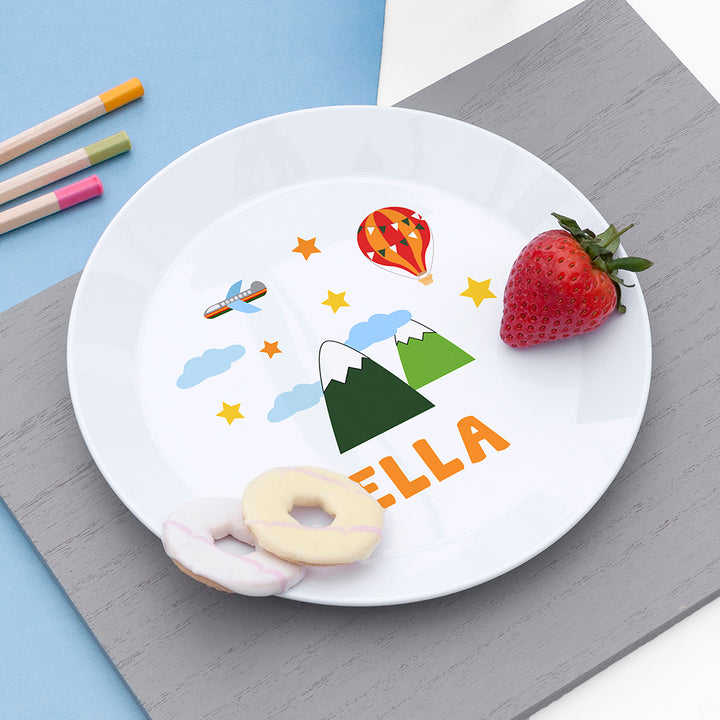Personalised Kids Adventure Plastic Plate