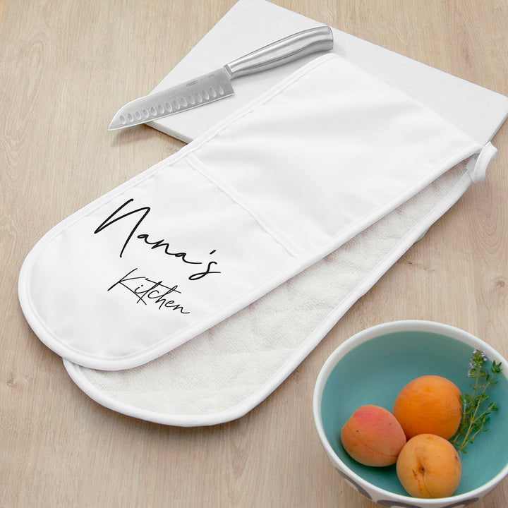 Personalised Double Oven Glove