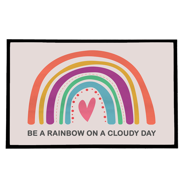 Personalised Bright Rainbow Doormat