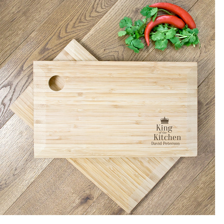 Personalised King of the Kitchen Chopping Board