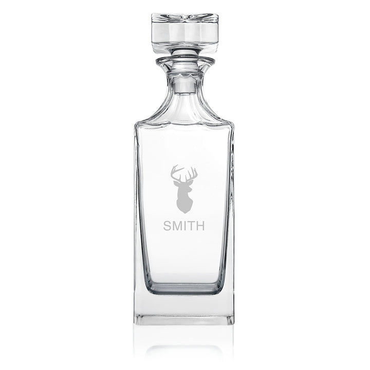Personalised Timeless Stag Square Decanter