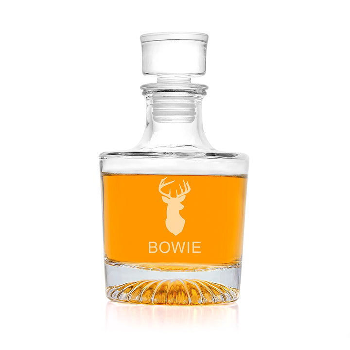 Personalised Elegance Stag Round Decanter