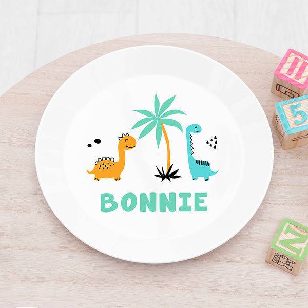 Personalised Baby Dinner Set - Cute DinosaurÂ 