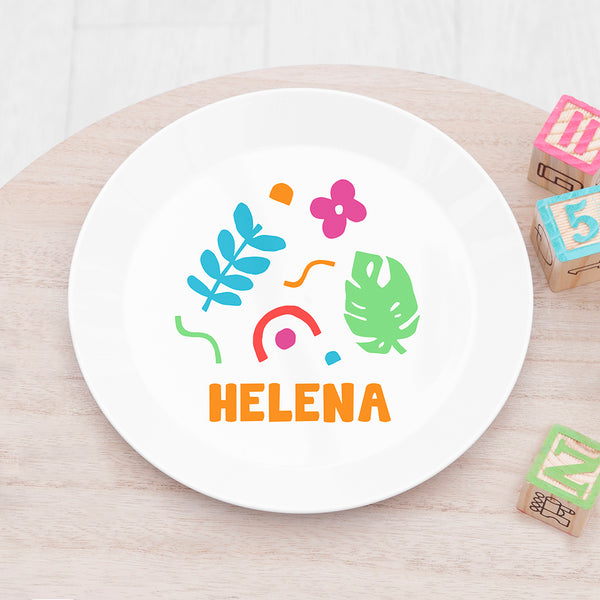 Personalised Baby Dinner Set - Colourful ShapesÂ 