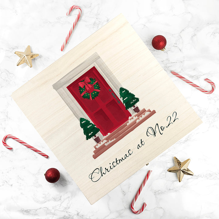 Personalised Door Number Christmas Box