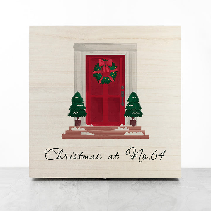 Personalised Door Number Christmas Box