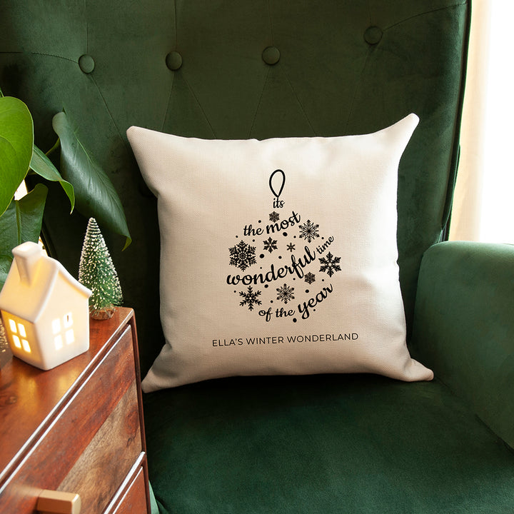 Personalised Bauble Cushion Cover