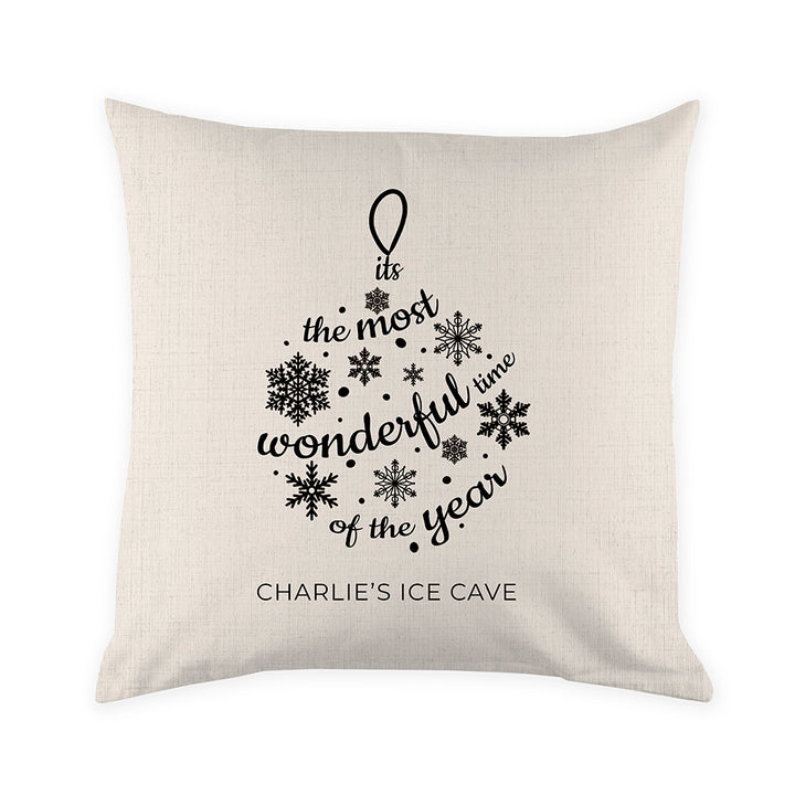 Personalised Bauble Cushion Cover