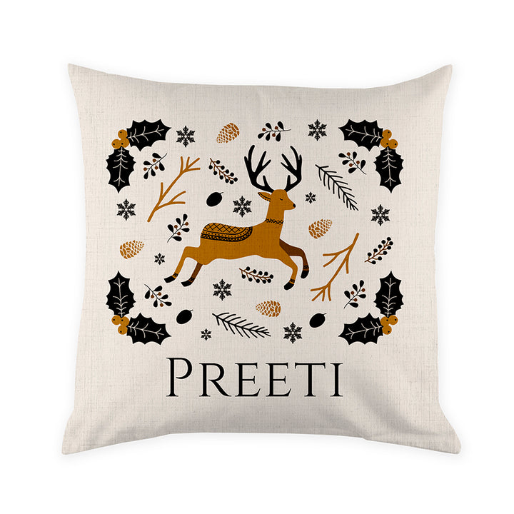Personalised Nordic Woodland Cushion Cover