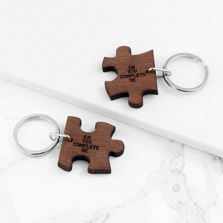 You Complete Me Romantic Jigsaw Keyring