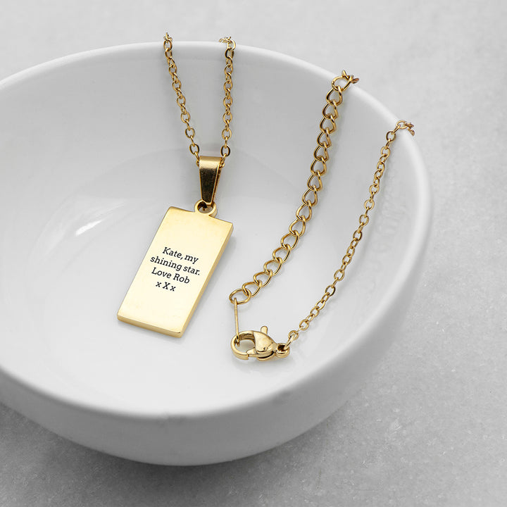 Personalised Star Tarot Card Necklace
