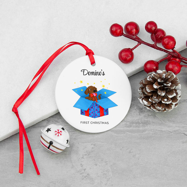 Personalised Dogâ€™s First Christmas Ornament