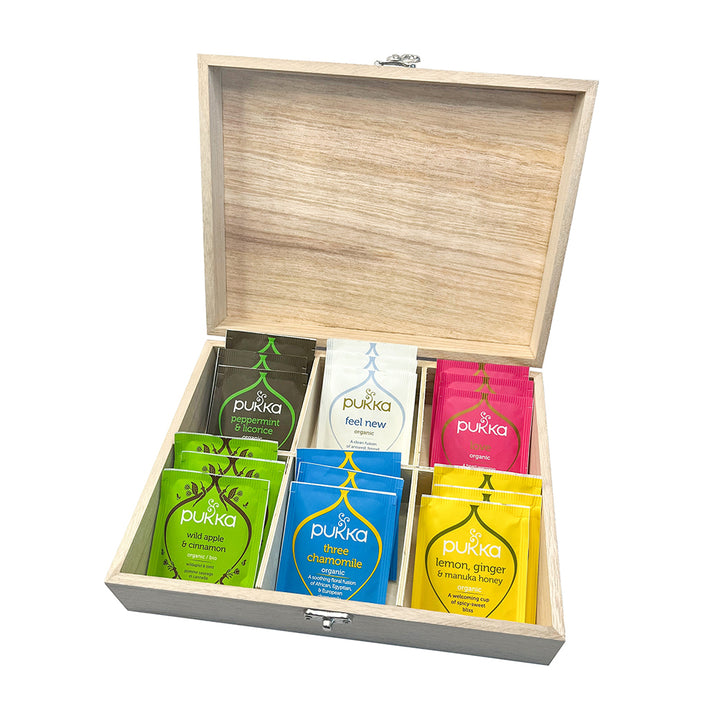 Personalised Robin Baubles Christmas Tea Box