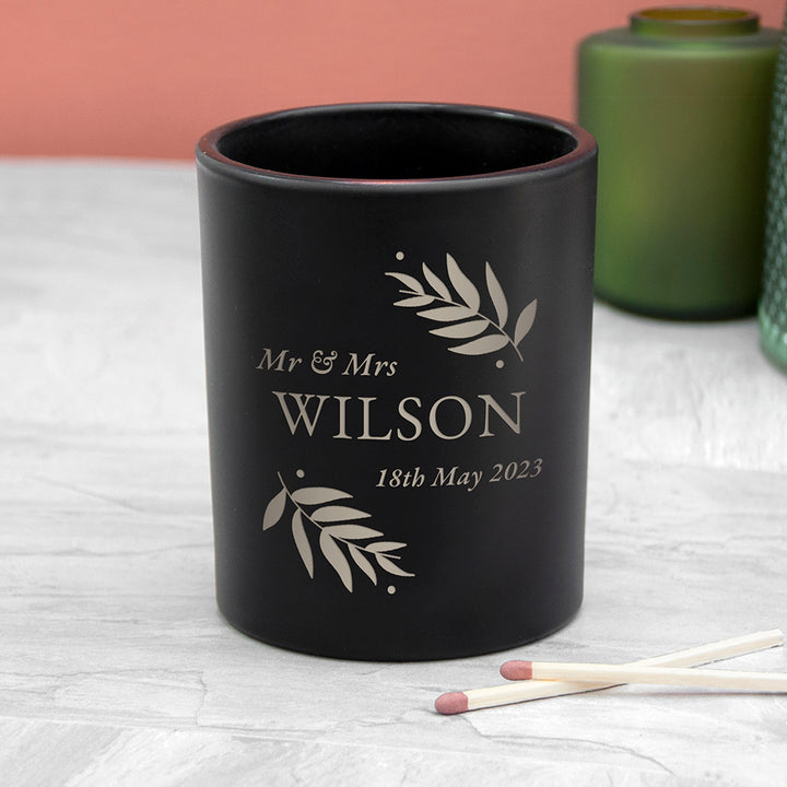 Personalised Wedding Date Candle Holder