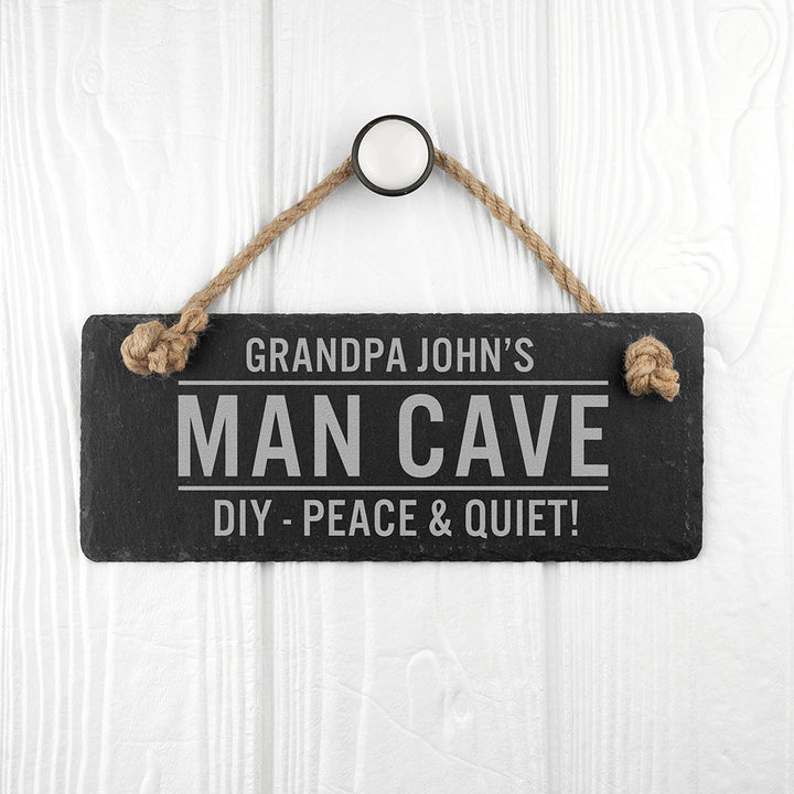 Personalised Dad's Slate Man Cave Sign