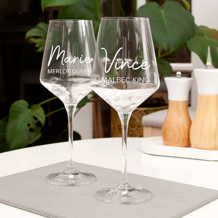 Personalised Queen Wine Glass