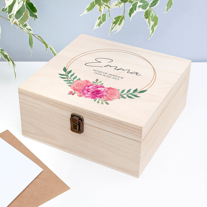 Personalised Wedding Party Memory Box