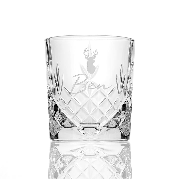 Personalised Stag Whisky Tumbler