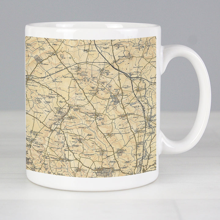 Personalised 1896 - 1904 Revised New Map Mug