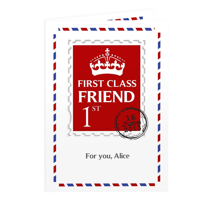 Personalised 1st Class Card