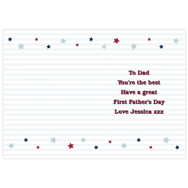 Personalised 1st Father's Day Card