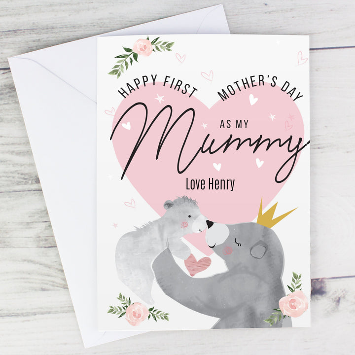 Personalised 1st Mother's Day Mama Bear Card