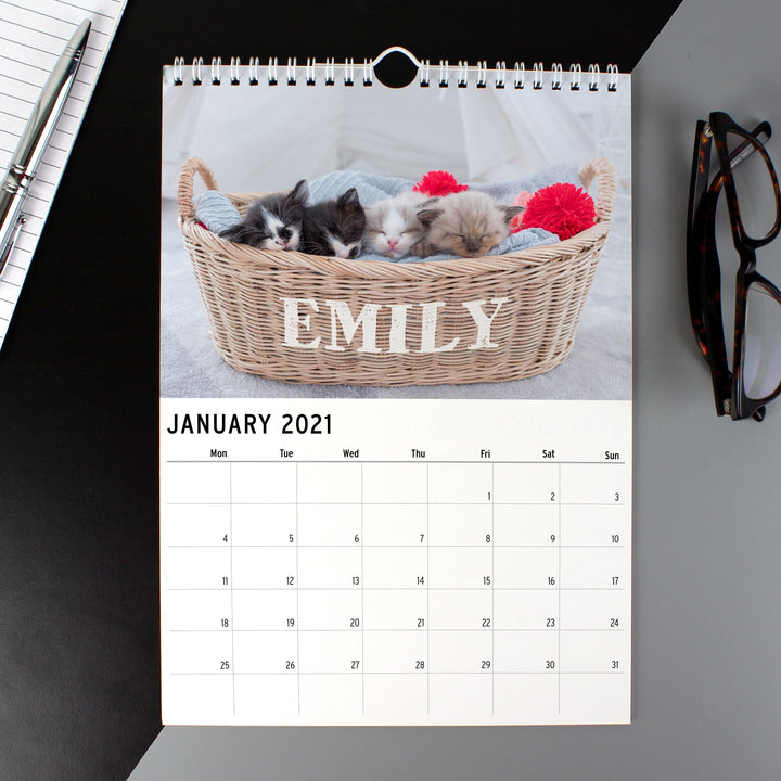 Personalised 2024 A4 Cats & Kittens Calendar