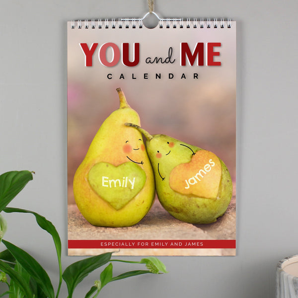 Personalised 2024 A4 Couple You And Me Calendar