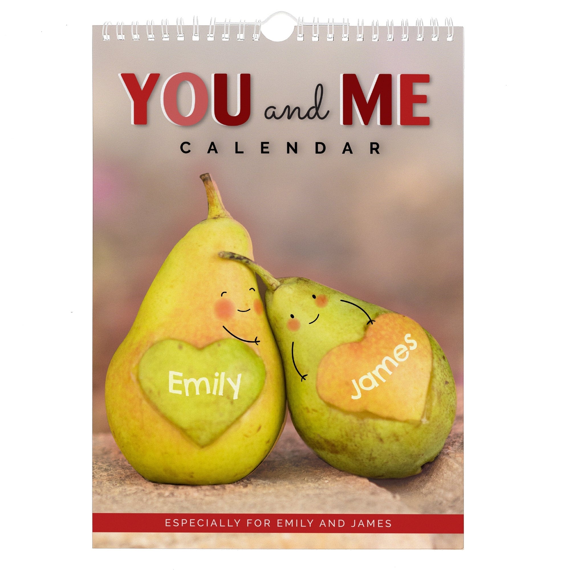Personalised 2024 A4 Couple You And Me Calendar