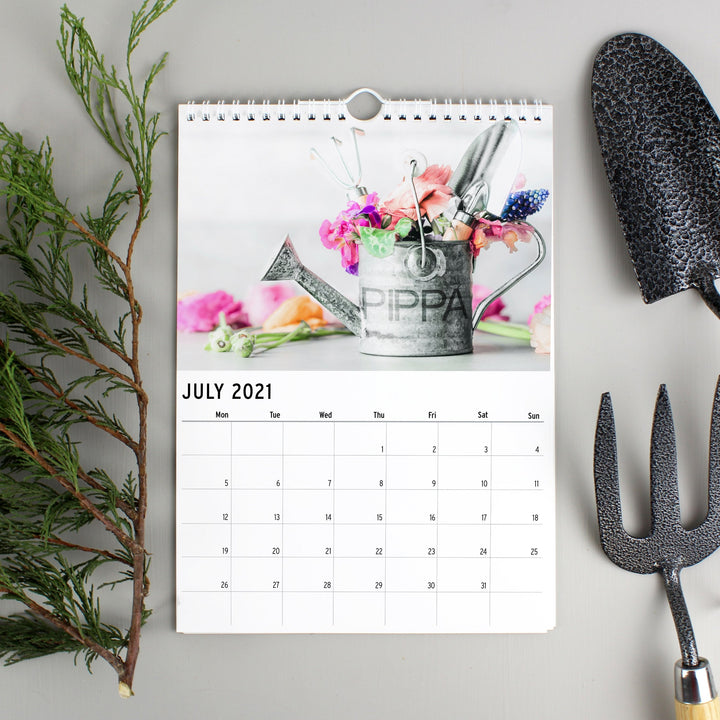 Personalised 2024 A4 Gardening Calendar
