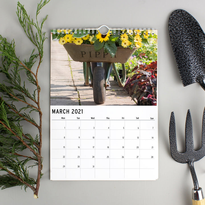 Personalised 2024 A4 Gardening Calendar