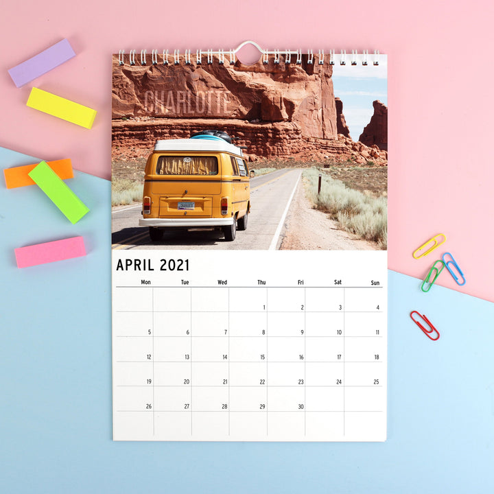 Personalised 2024 A4 Great Outdoors Calendar
