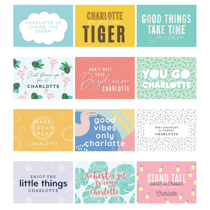 Personalised 2024 A4 Motivational Quotes Calendar