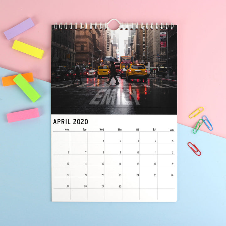 Personalised 2024 A4 New York Calendar