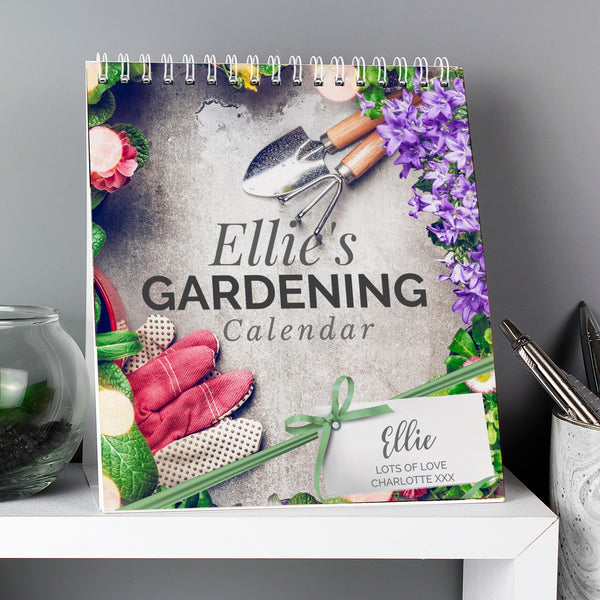 Personalised 2024 Gardening Desk Calendar