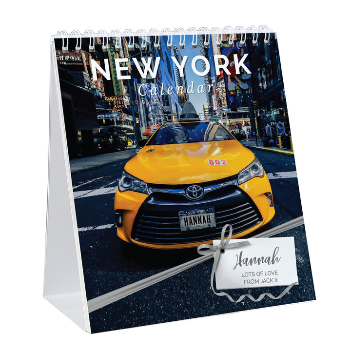 Personalised 2024 New York Desk Calendar